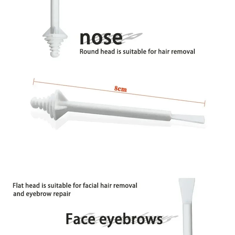 Nose Wax Kit | There are Wax and Applicators | Hair Removal Kit for Men and Women Painless removal of nose hair cleaning