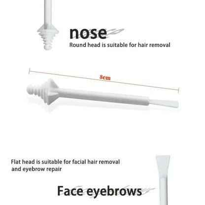 Nose Wax Kit | There are Wax and Applicators | Hair Removal Kit for Men and Women Painless removal of nose hair cleaning